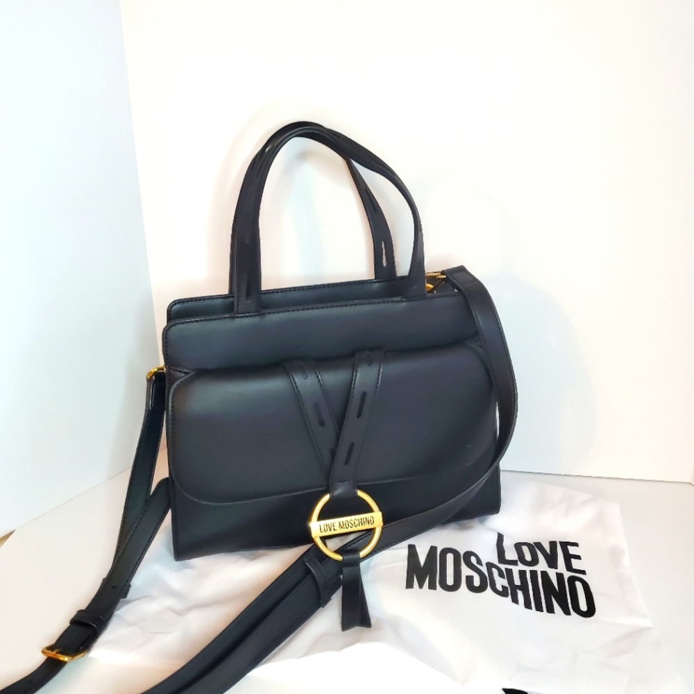 Love Moschino Boxed Flap-Pocket Satchel